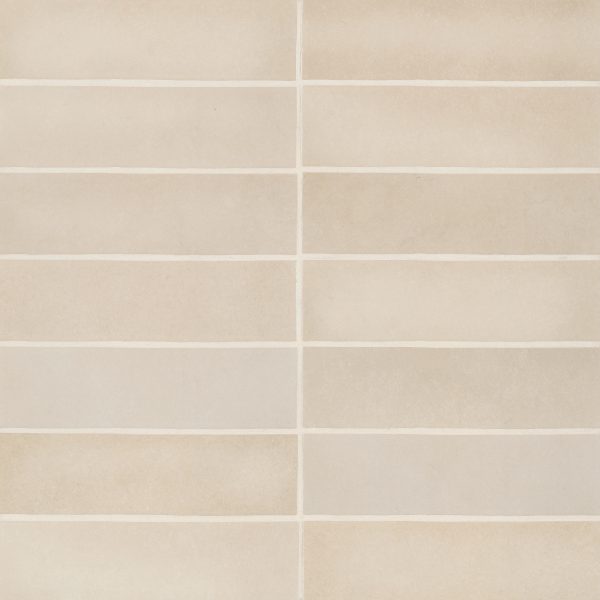 Makoto 2.5  x 10  Matte Ceramic Wall Tile in Tatami Beige - DECMAKTAB2510M