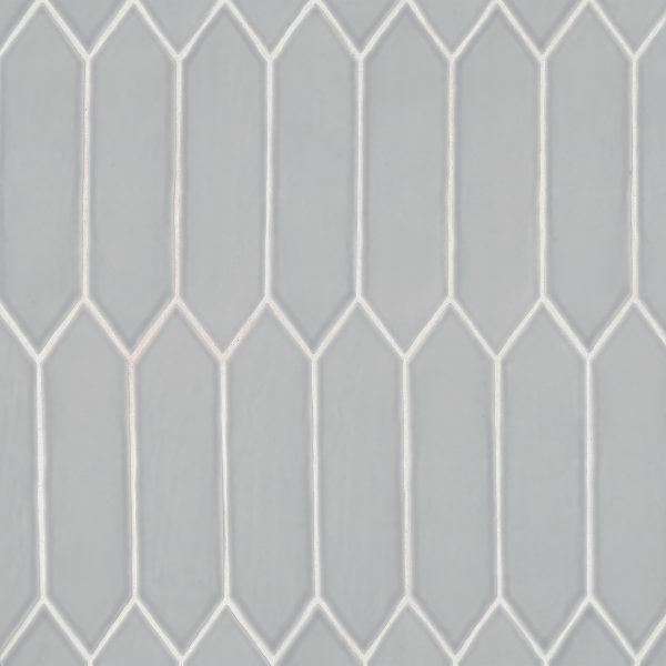 Reine 3  x 12  Picket Pattern Matte Ceramic Wall Tile in Grey - DECREIGRE311PICM