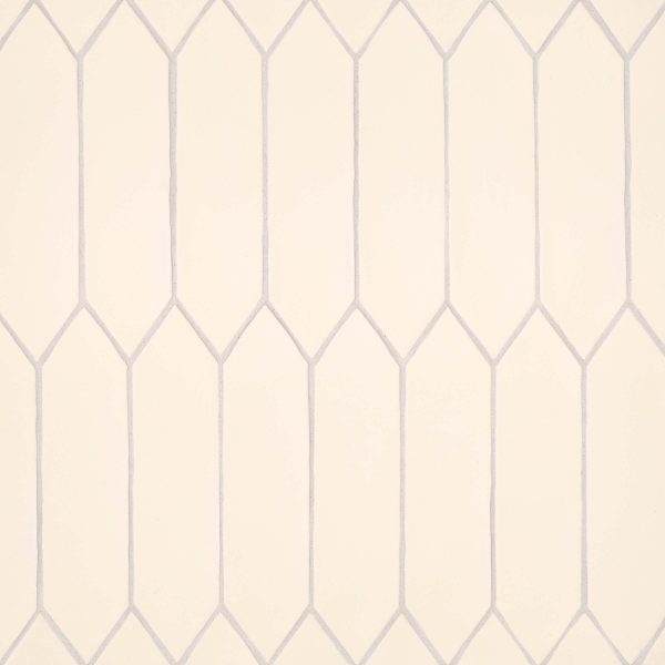 Reine 3  x 12  Picket Pattern Matte Ceramic Wall Tile in Ivory - DECREIIVO311PICM