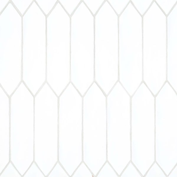 Reine 3  x 12  Picket Pattern Matte Ceramic Wall Tile in White - DECREIWHI311PICM