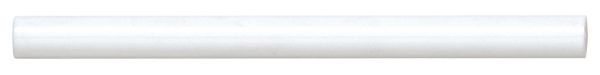 Reine 0.5 x 8 Jolly Miter Edge Ceramic Trim in White - DECREIWHIJOLG