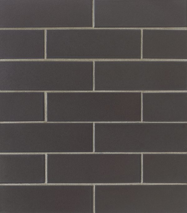 Zenia 2  x 6  Matte Porcelain Floor & Wall Mosaic in Gravity - DECZENGRA26MMO