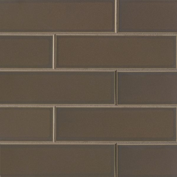 Zenia 2.5  x 9  Matte Porcelain Floor & Wall Tile in Umbra - DECZENUMB259M