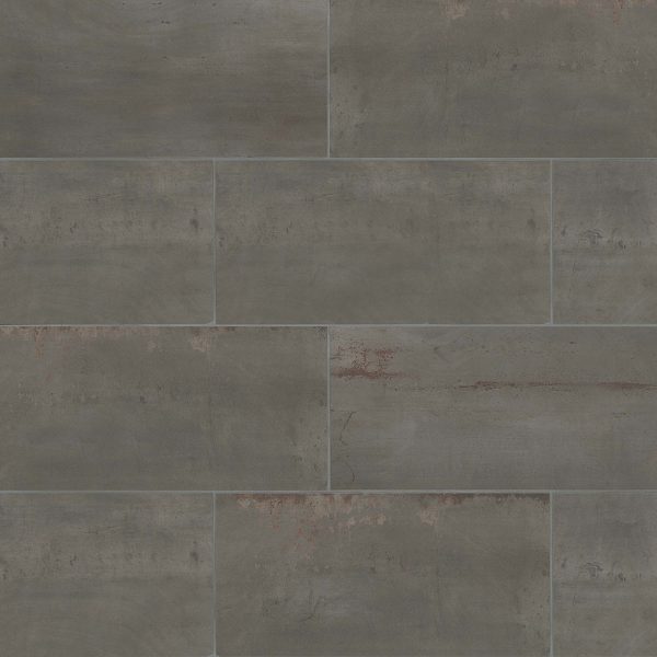 Rebel 12  x 24  Floor & Wall Tile in Lead - FLAREBLEA1224