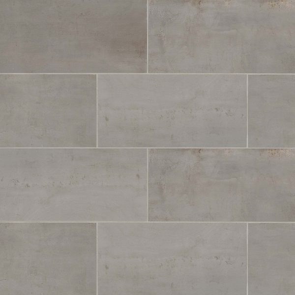 Rebel 12  x 24  Floor & Wall Tile in Silver - FLAREBSIL1224