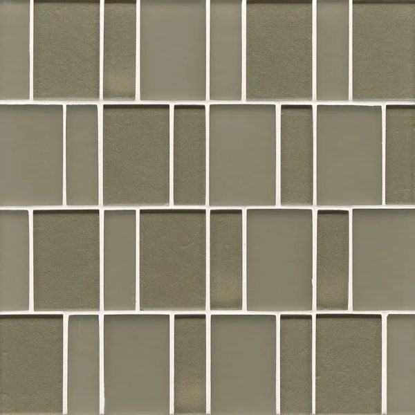 Manhattan Wall Mosaic in Mint - GLSMANMNTBPGMC