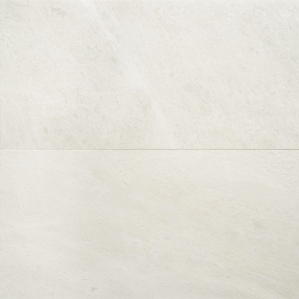 Iceberg White 12  x 24  Brushed Marble Field Tile - MRBICEBRG1224B