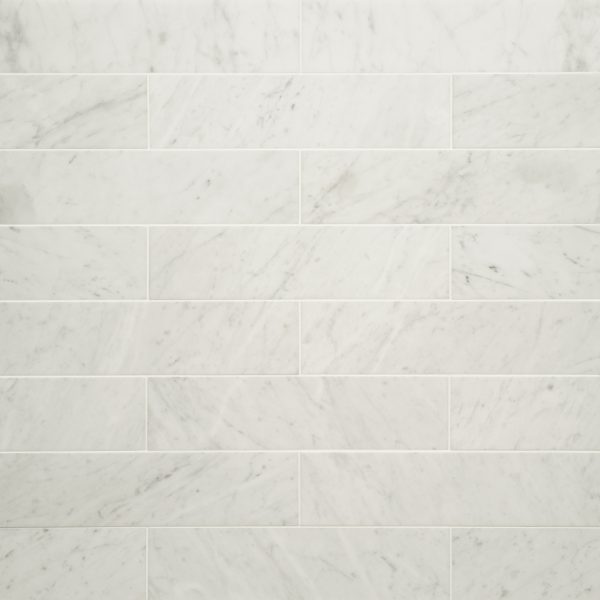 White Carrara 3  x 12  Floor & Wall Tile - MRBWHTCAR0312H