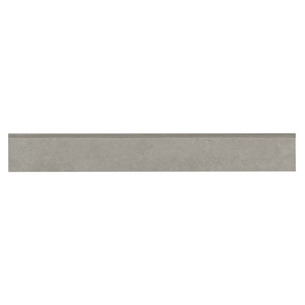 Materika 3 x 24 Matte Porcelain Bullnose Trim in Greige - NORMATGRE3X24BN