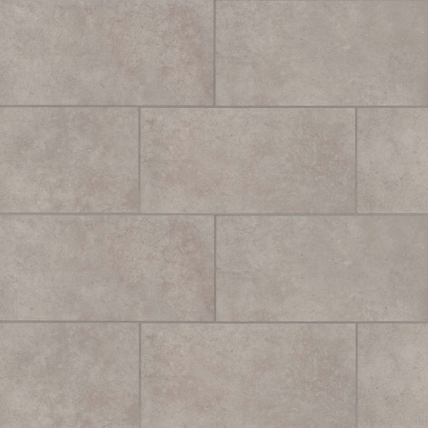 Materika 12  x 24  Matte Porcelain Floor and Wall Tile in Silver - NORMATSIL1224