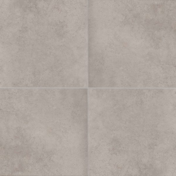 Materika 32  x 32  Matte Porcelain Floor and Wall Tile in Silver - NORMATSIL3232