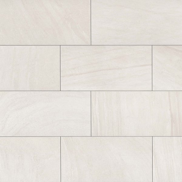 Purestone 12  x 24  Matte Natural Porcelain Tile in Bianco - PIEPURBI1224