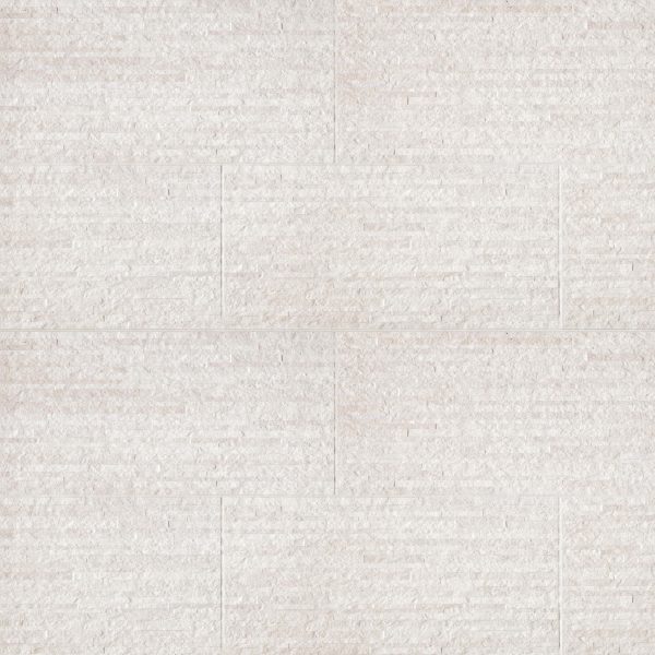 Purestone 12  x 24  Matte Muretto Textured Porcelain Tile in Bianco - PIEPURBI1224M