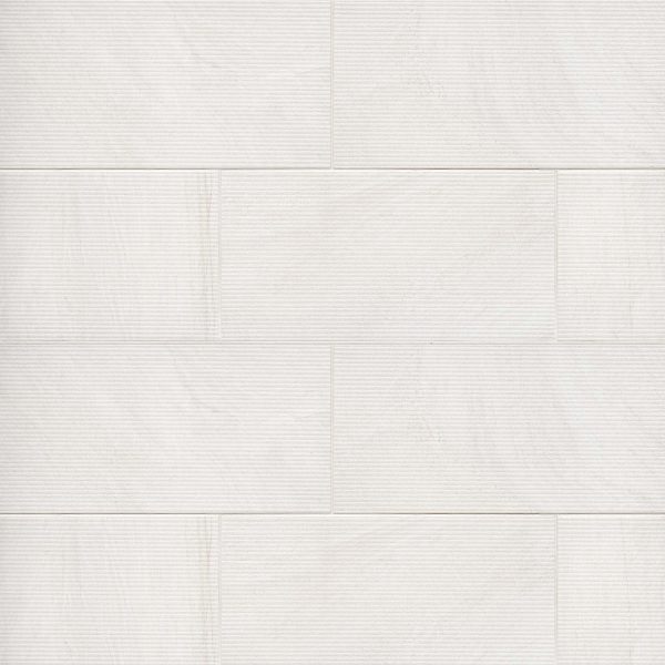 Purestone 12  x 24  Matte Velvet Porcelain Tile in Bianco - PIEPURBI1224V