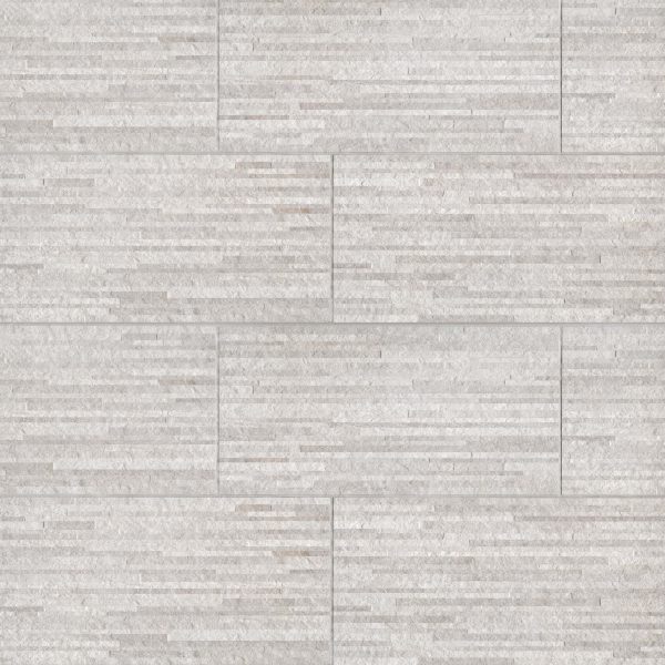 Purestone 12  x 24  Matte Muretto Textured Porcelain Tile in Grigio - PIEPURGR1224M