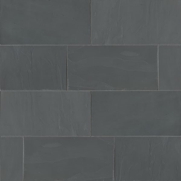 Andhra Black 12  x 24  Gauged Slate Tile - SLTANDBLK1224G