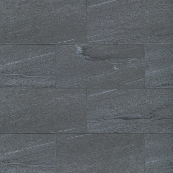 Urban 2.0 12  x 24  Floor & Wall Tile in Raven Black - STPURBRAV1224