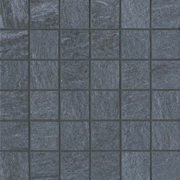 Urban 2.0 2  x 2  Floor & Wall Mosaic in Raven Black - STPURBRAV22MO