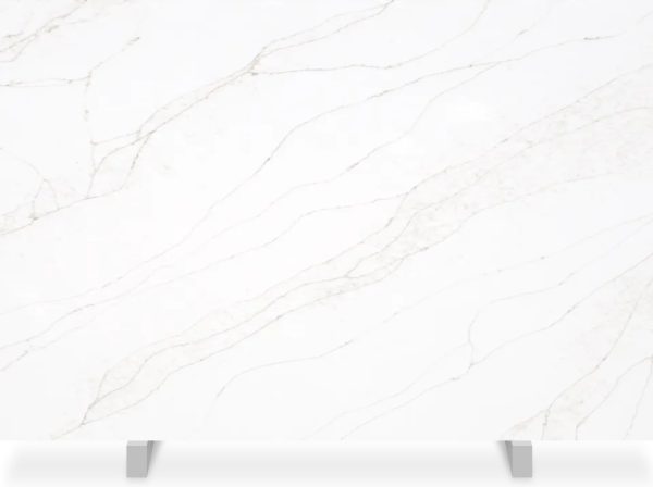 Calacatta Milan Polished Quartz Slab 63x126 3cm - 100002237