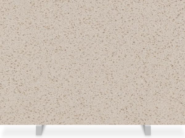 Elemental Beige Polished Quartz Slab 63x126 2cm - 100002247