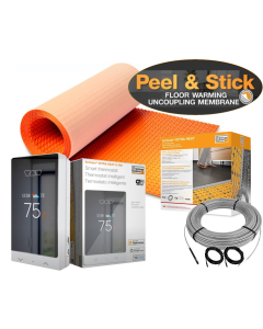 All in One Floor Heating Kit with 92 sq ft Cable