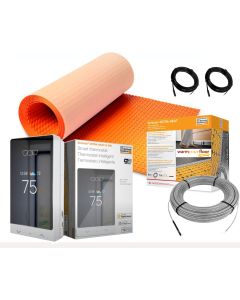 All in One Floor Heating Kit with 102 sq ft Cable