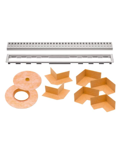 KERDI-LINE Perforated ~ 44" Grate Kit with 3/4" Frame