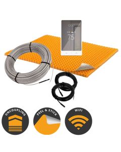 All in One Floor Heating Kit with 75 sq ft Cable