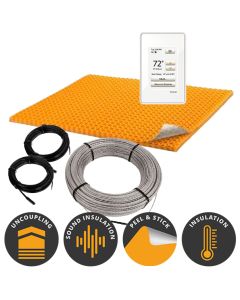 All in One Floor Heating Kit with 92 sq ft Cable