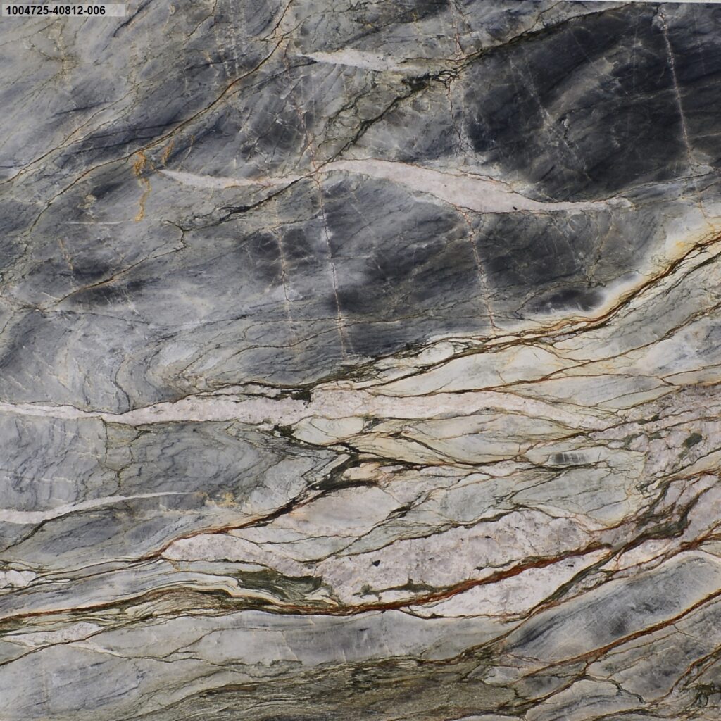 2cm Tempest Blue Leathered - Premium