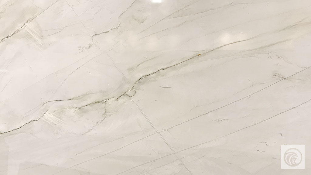 3cm Bianco Superiore Leathered - Premium