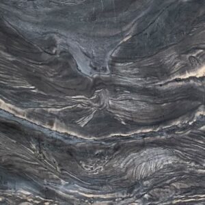 3cm Black Raj Leathered - Premium