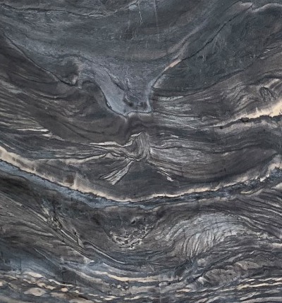 3cm Black Raj Leathered - Premium