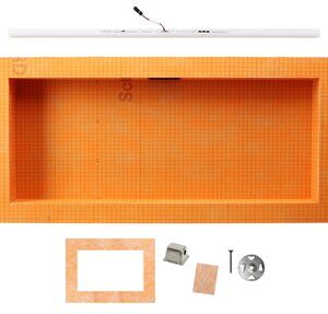 KERDI-BOARD-SNLT 12″ X 28″ NICHE WARM WHITE LED FOR HORIZONTAL INSTALLATION