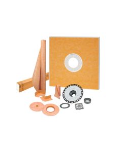 KERDI-SHOWER-KIT 48" x 48" ABS Flange 2" with Stainless Steel Grate