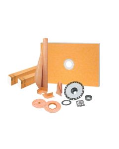 KERDI-SHOWER-KIT 38" x 60" ABS Flange 2" with Stainless Steel Grate