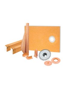 KERDI-SHOWER-KIT 38" x 60" Offset PVC Flange 2"