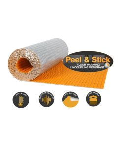 DITRA-HEAT-DUO-PS Insulated Peel &Stick Membrane Roll 108 sq ft