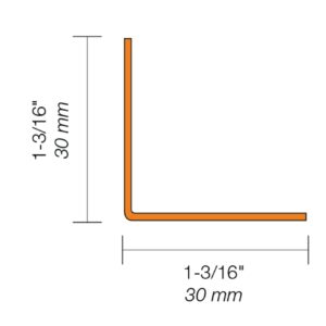 KERDI-BOARD-ZW ANGLE PROFILE STN STEEL 6"