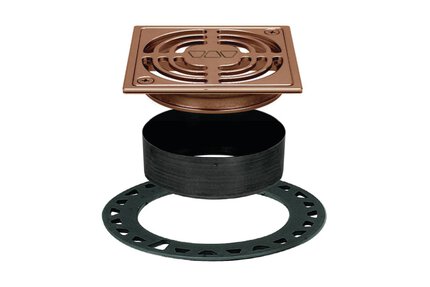KERDI-DRAIN GRATE KIT CONTOUR 4" BRUSHED COPPER KERDI-DRAIN GRATE KIT CONTOUR 4" BRUSHED COPPER