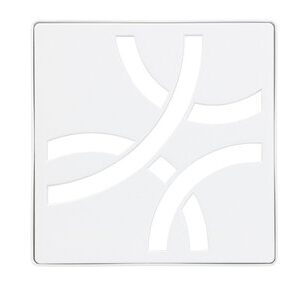 KERDI-DRAIN GRATE KIT 4" MATTE WHITE CURVE