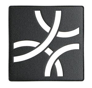 KERDI-DRAIN GRATE KIT 4" MATTE BLACK CURVE