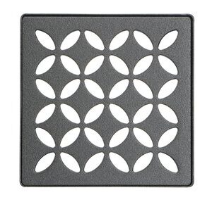 KERDI-DRAIN GRATE KIT 4" DK ANTHRACITE FLORAL