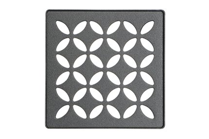 KERDI-DRAIN GRATE KIT 4" DK ANTHRACITE FLORAL