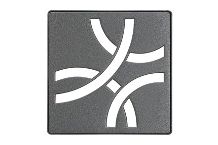 KERDI-DRAIN GRATE KIT 4" DK ANTHRACITE CURVE