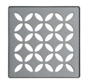 KERDI-DRAIN GRATE KIT 4" PEWTER FLORAL
