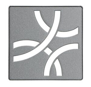 KERDI-DRAIN GRATE KIT 4" PEWTER CURVE