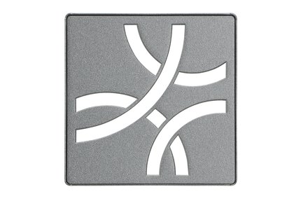 KERDI-DRAIN GRATE KIT 4" PEWTER CURVE