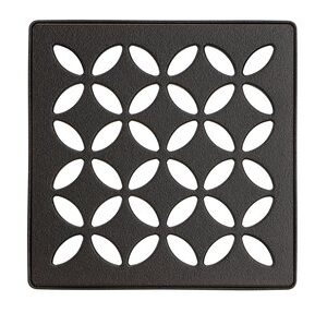 KERDI-DRAIN GRATE KIT 4" BRONZE FLORAL
