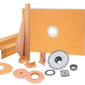 KERDI-SHOWER-KIT 38" X 60" PVC STN STEEL